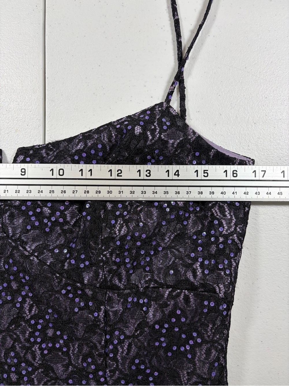 Jade Melody Tam Black Lace Cocktail Mini Dress with Spaghetti Straps (8) - Picture 3 of 9